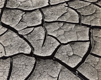 Edward Weston. Cracked Earth, Borrego Desert, California. 1938.