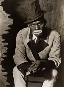 Louise Dahl-Wolfe. Bijou Theater, Clown Actor, Nashville. 1932; printed 1970s.