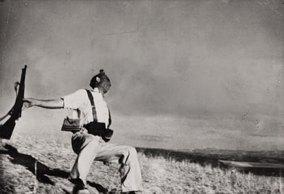 Robert Capa. Death of a Loyalist Soldier. 1936; printed 1960s.