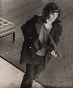 A selection of 3 photographs of Patty Hearst. 1974-75.