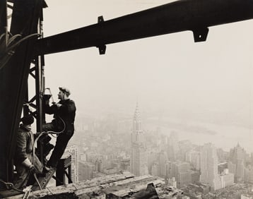 Lewis W. Hine. Welders on the Empire State Building. Circa 1930.