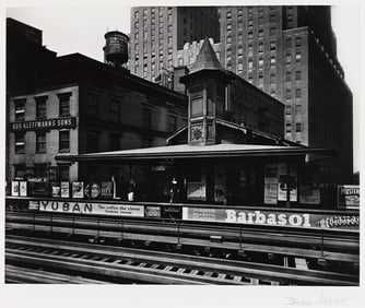 Berenice Abbott. Barclay Street, N.Y. 1933; printed circa 1980s.