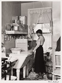 Aaron Siskind. Lady in Kitchen, from the Harlem series. 1937; printed circa 1980.