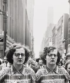 Louis Faurer. New York, New York (twins). Circa 1948; printed 1980.