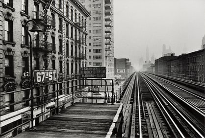 William Klein. El, 67th Street, New York. 1955; printed later.