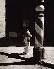 Wright Morris. Barber Pole, Needles, CA. 1938; printed circa 1970.