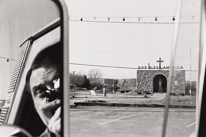 Lee Friedlander. Route 9W NY State (God Bless America). 1969.