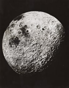 The dark side of the Moon after transEarth injection. April 1972; printed before 1989.