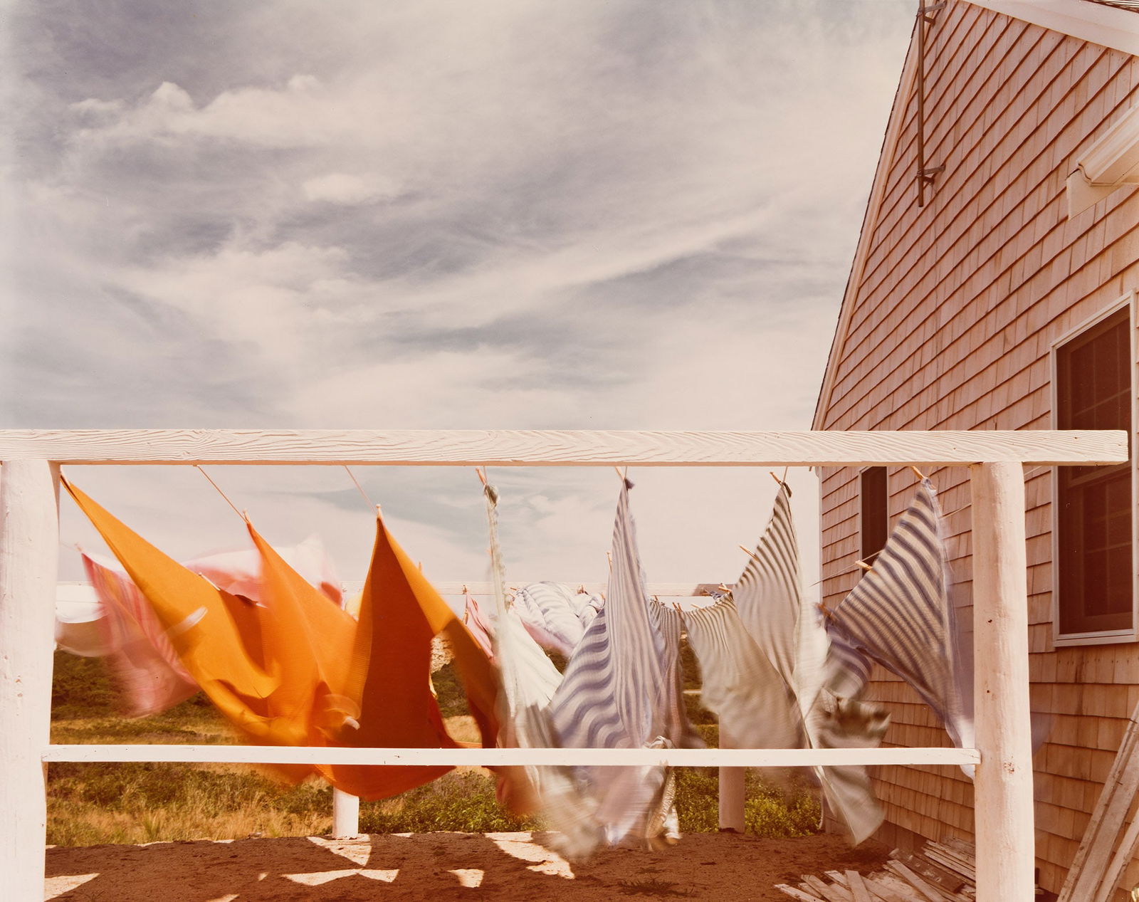 Joel Meyerowitz, Laundry, Provincetown, Massachusetts. 1977.: Joel Meyerowitz1938-Laundry, Provincetown, Massachusetts. 1977.Chromogenic printWith Meyerowitz's signature, title, and date in ink on verso.The image 15 1/2 x 19 1/2 in. (39.4 x 49.5 cm.), the sheet