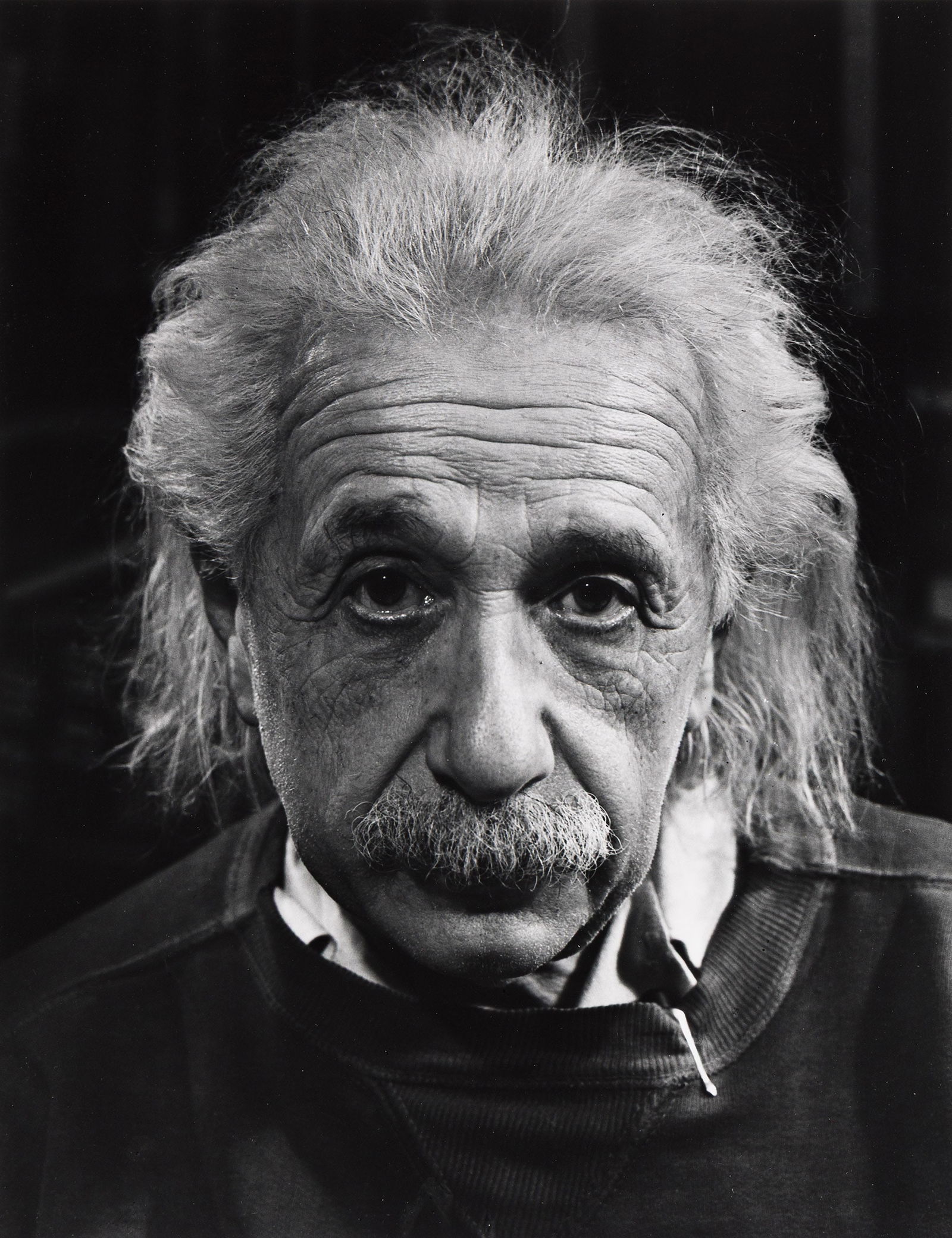 Philippe Halsman. Portrait of Albert Einstein. 1947; printed 1990.: Philippe Halsman1906-1979Portrait of Albert Einstein. 1947; printed 1990.Silver printWith Halman's copyright stamp, the "Photo by Philippe Halsman" Yvonne Halsman copyright stamp with the dates 1947 a