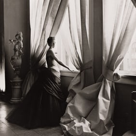 Cecil Beaton. Mrs. Charles James in Madison Avenue Salon. 1955; printed 1990.