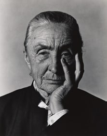 Philippe Halsman. Portrait of Georgia O'Keeffe. 1967; printed before 1972.