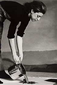 Ernst Haas. Portrait of Helen Frankenthaler at her studio. 1969; printed later.