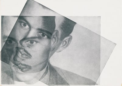 Herbert Bayer. Advertising Postcard (Self-portrait). 1924.