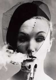 William Klein. Smoke + Veil, Paris (Vogue). 1958; printed later.
