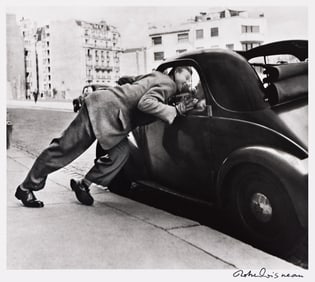 Robert Doisneau. Courtoisie and Simca 5, Paris. 1945; printed 1990s.