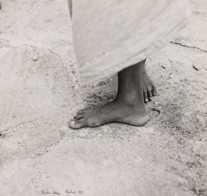 Dorothea Lange. Foot of Priest, Burma. 1958.