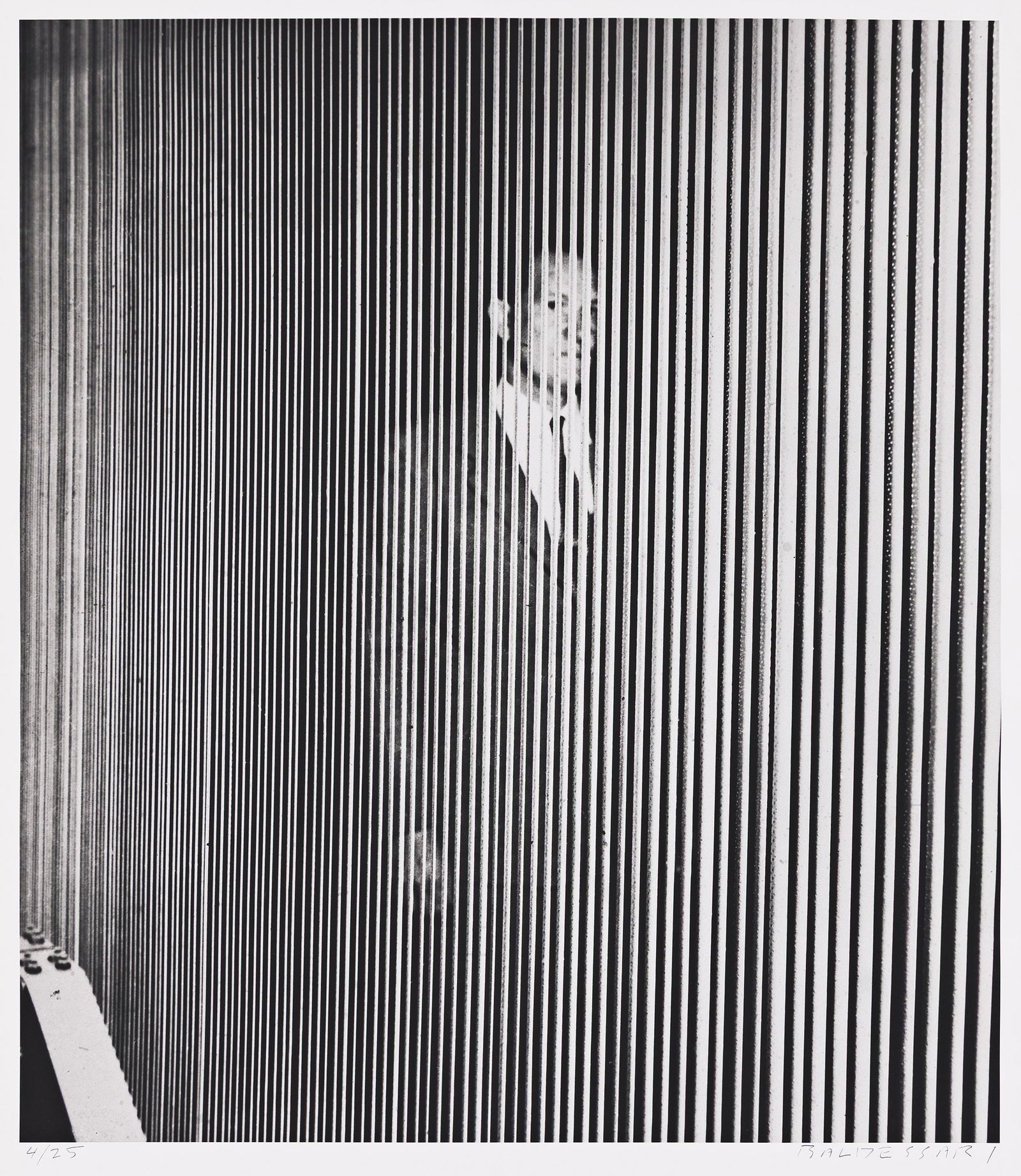 John Baldessari. Figure (with Vertical Lines), from the Printed Matter Photography Portfolio III: (1 of 1)