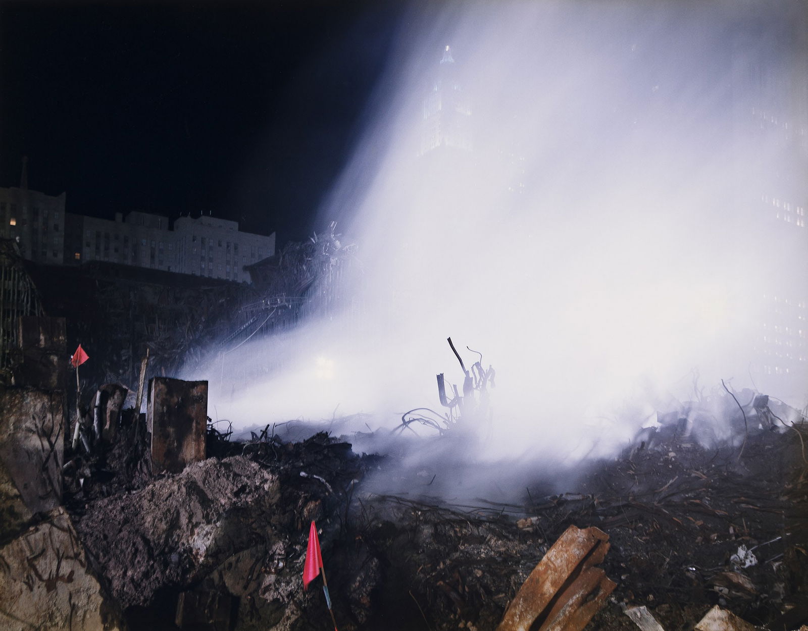 Joel Meyerowitz. Smoke and Steel, from the series Aftermath: World Trade Center. November 12, 2001;: Joel Meyerowitz1938-Smoke and Steel, from the series Aftermath: World Trade Center. November 12, 2001; printed 2004.Digital printWith Meyerowitz's signature, title, and negative and print dates in ink