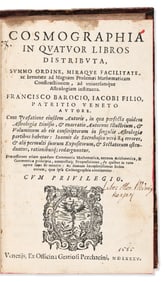 Francesco Barozzi. Cosmographia in Quatuor Libros Distributa. Venice: Ex officina Gratiosi