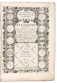 Marc' Antonio Celeste. Efemeridi Nuove die Moti Celesti dall' Anno 1629 fino al 1640. Venice: