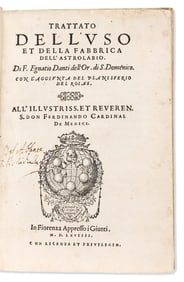 Ignazio Danti. Trattato dell' Uso et della Fabbrica dell' Astrolabio. Florence: Appresso i Giunti,