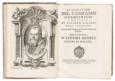 Galileo Galilei. Opere. Bologna: Per gli H.H. del Dozza, 1656.