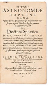 Johannes Kepler. Epitome Astronomiae Copernicanane. Frankfurt: Impensis Joannis Godefridi