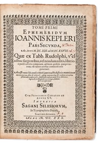 Johannes Kepler. Tomi Primi Ephemeridum, Pars Secund [& Tertia]. Sagan: In Typographaeio Ducali,