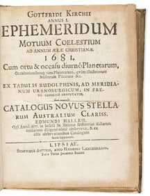 Gottfried Kirch. Annus I (-X) Ephemeridum Motuum Coelestium ad Annum Aerae Christianae 1681-[1690].