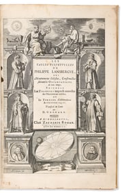 Philippe van Lansberge. Les Tables Perpetuelles des Mouvemens Celestes. Middelburg, Zeeland: Chez