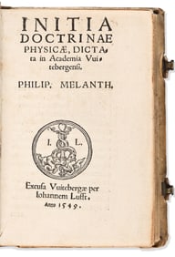Philip Melanchthon. Initia Doctrinae Physicae Dictata in Academia Witebergensi. Wittenberg: Johannes