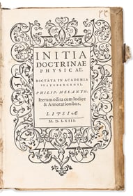Philip Melanchthon. Initia Doctrinae Physicae. Leipzig: Rhamba, 1563.