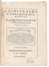 Guidobaldo del Monte. Planisphaeriorum Universalium Theorica. Pesaro: Apud Hieronymum Concordiam,