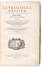 Jean-Baptiste Morin. Astrologia Gallica. The Hague: Ex typographia Adriani Vlacq, 1661.