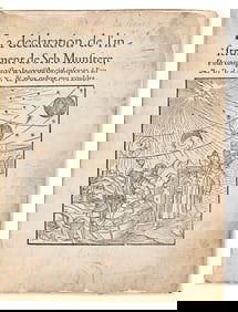 Sebastian Munster. La Declaration de l'Instrument. Basel: ImprimÈ par Jaques Estauge, au depens