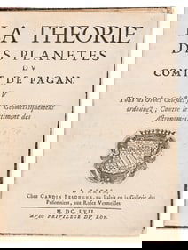 Blaise FranÁois Pagan. La Theorie des Planetes. Paris: Chez Cardin Besongne, 1657.