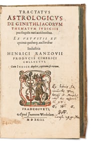Heinrich Rantzau. Tractatus Astrologicus de Genethliacorum Thematum Judiciis. Frankfurt: Joannem
