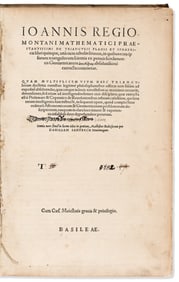 Johannes M¸ller von Kˆnigsberg [aka] Regiomontanus]. De Triangulis Planis et Sphaericis