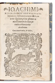 Joachim Sterck van Ringelberg. Institutiones Astronomicae. Venice: Io. Antonium de Nicolinis de