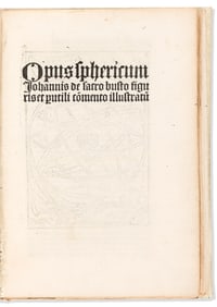 Johannes de Sacrobosco. Opus Sphericum. Cologne: Heinrich Quentell, 1501.