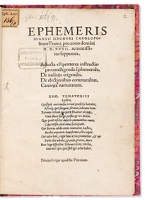 Johannes Schoener. Ephemeris pro Anno Domini M.D. XXXII. Nuremberg: Apud Io. Petreium, [1531].