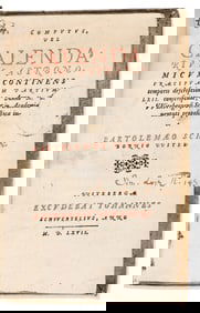 Bartholomaeus Schˆnborn. Computus, vel Calendarium Astronomicum. Wittenberg: Excudebat Johannes