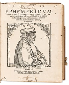 Johannes Stoeffler. Ephemeridum Opus. Tubingen: Per Huldenrichum Morhart, 1531.