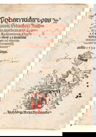 Johannes Stoeffler. Ephemeridum Opus. Venice: In Edibus Petri Liechtenstein, 1532