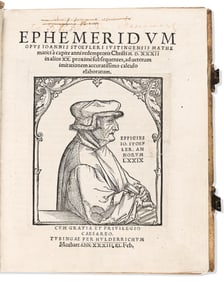 Johannes Stoeffler. Ephemeridum. Tubingen: Per Hulderrichum Morhart, 1533.
