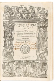 Pontus de Tyard. Ephemerides Octavae Sphaerae. Lyon: Apud Ioan. Tornaesium, 1562.