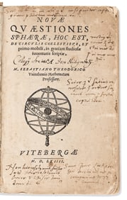 Sebastianus Theodoricus. Novae Quaestiones Sphaerae. Wittenberg: Excudebat Joahnnes Crato, 1564.