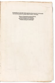 Nicolaus Perottus [aka Niccolo Perotti]. Cornu Copiae Linguae Latinae. Venice: Paganinus de