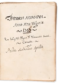 Italian Medical Manuscripts. Four Examples. Italy, 18th and 19th century.